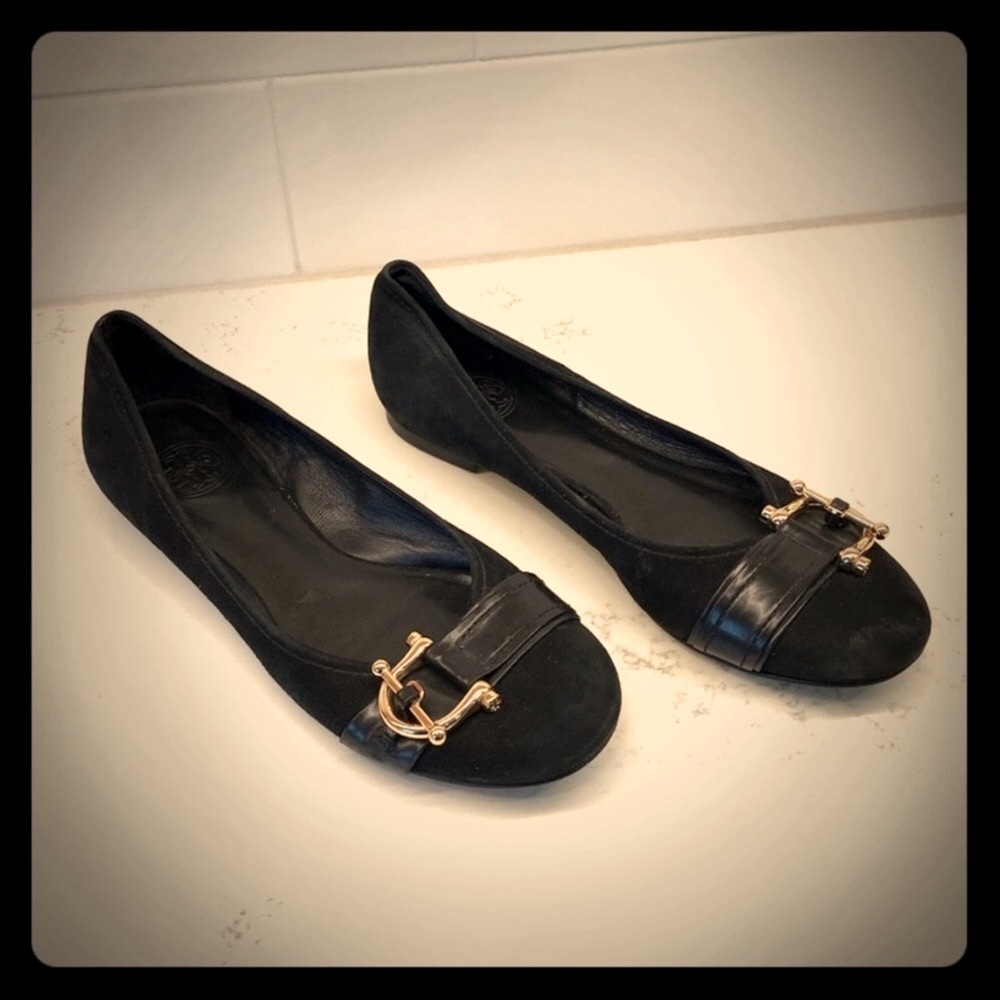 Tory Burch “Noel” Suede Ballet Flats - Picture 10 of 12